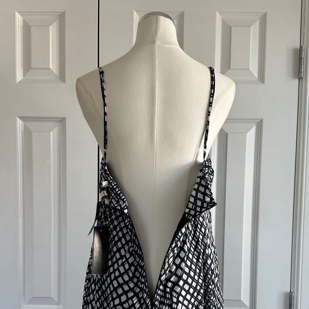 NWT Du Paradis Aralia Halter Empire Waist 100% Cotton Boho Vacation Midi Dress L - Picture 10 of 17